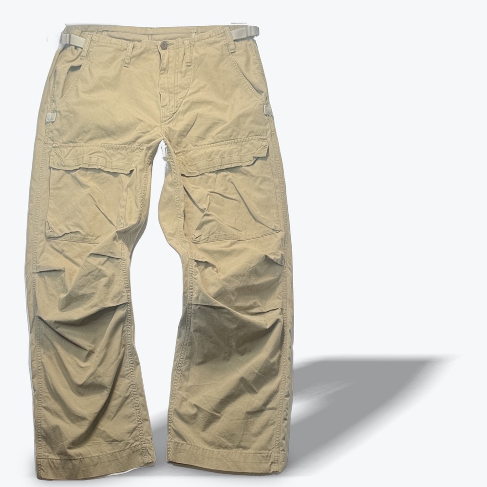 G-Star Raw Cargo Pants SC Eureka Ripstop Utility Mens 33x32 Khaki Cotton Pant